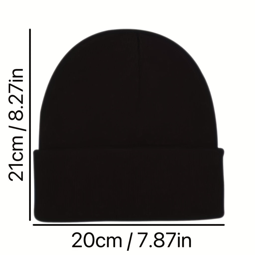 3D Letter Weirdo Beanie Hip Hop Hat Street Windproof Knitted Hat