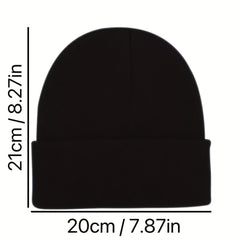 3D Letter Weirdo Beanie Hip Hop Hat Street Windproof Knitted Hat