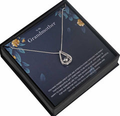 Grandma Personalised Gift With Silver Plated Pendant Necklace