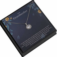 Grandma Personalised Gift With Silver Plated Pendant Necklace