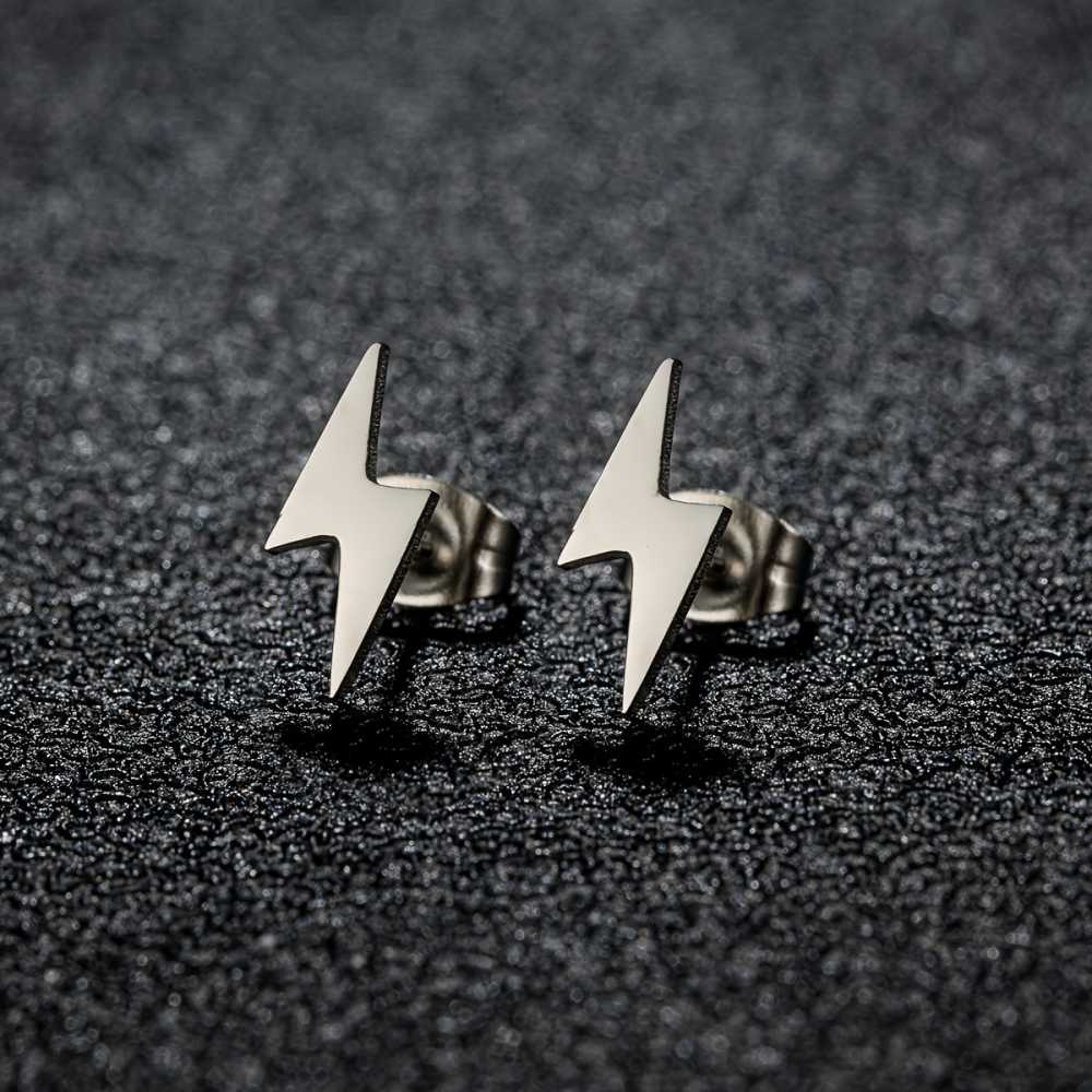1 Pair Men's Durable Stainless Steel Earrings