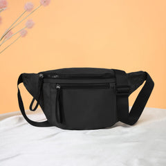 Fluorescent Waist Bag Leather Zipper Ornament Chest Bag