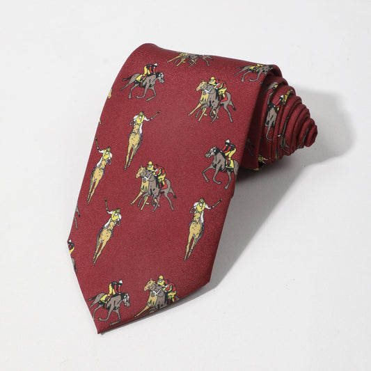 Men's Horse Racing Tie for Business Parties
