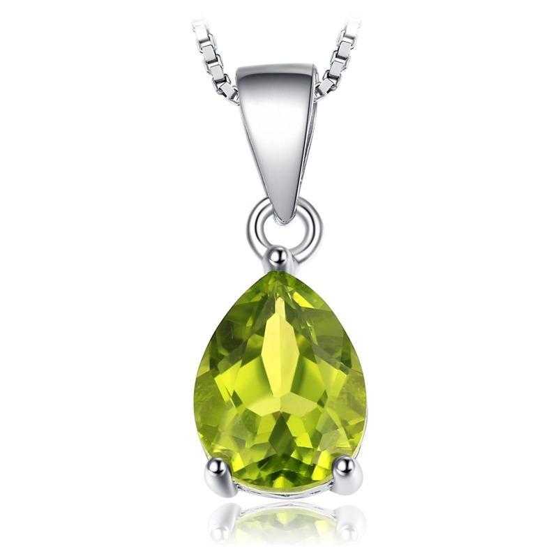 Women's Silver Plated Pendant Necklace With Lobster Claw Closure