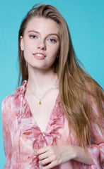 Women's Silver Plated Pendant Necklace With Lobster Claw Closure